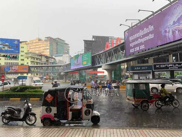 未来一周柬埔寨全国将有暴风雨